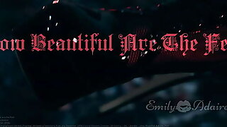 TRAILER: How Beautiful Are The Feet - foot fetish cinematic artistic baroque music Emily Adaire TS high heels feet goth leather